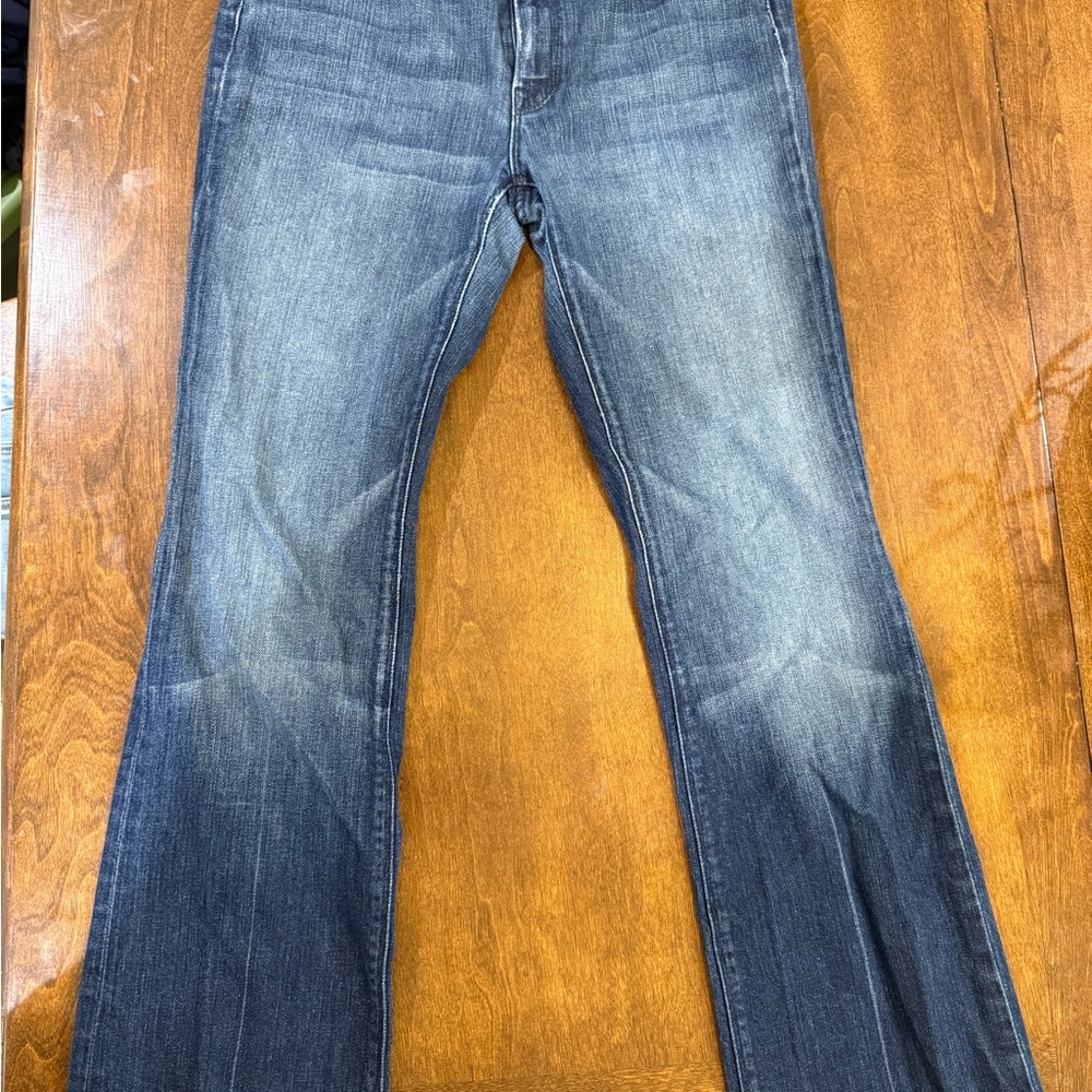 7 For All Mankind Women's Boot Cut Jeans - Dark Blue